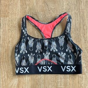 VSX Black and Pink Sports Bra